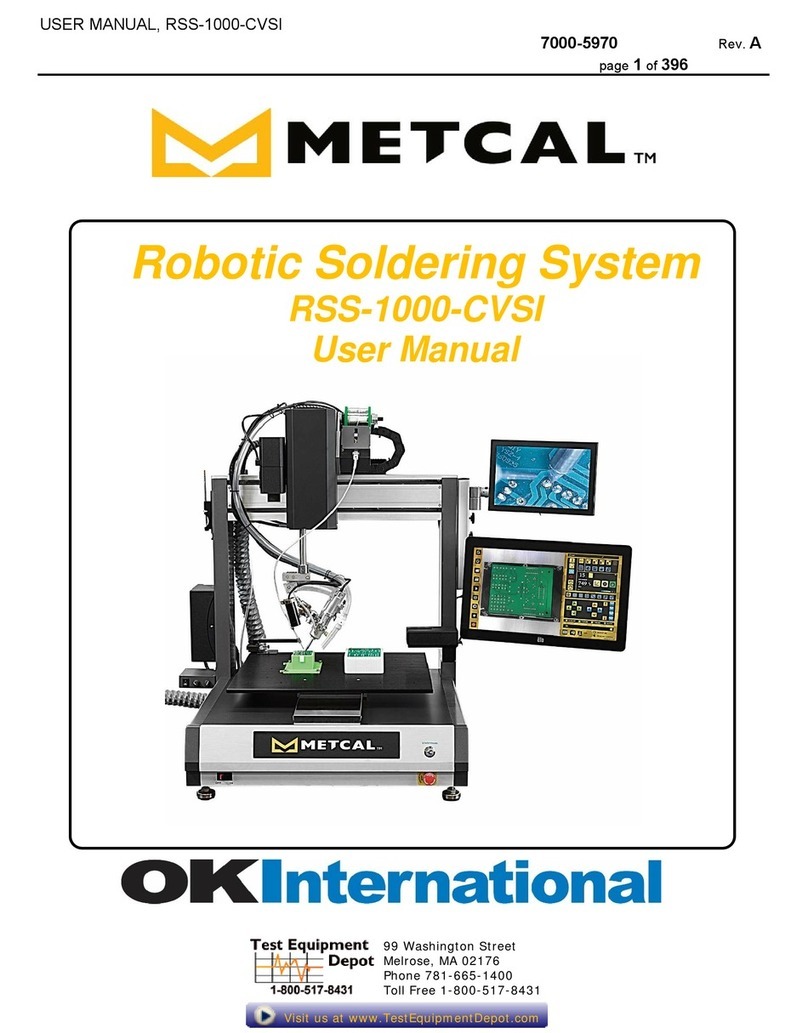 Metcal RSS-1000-CVSI-NC User manual Metcal RSS-1000-CVSI-NC User manual