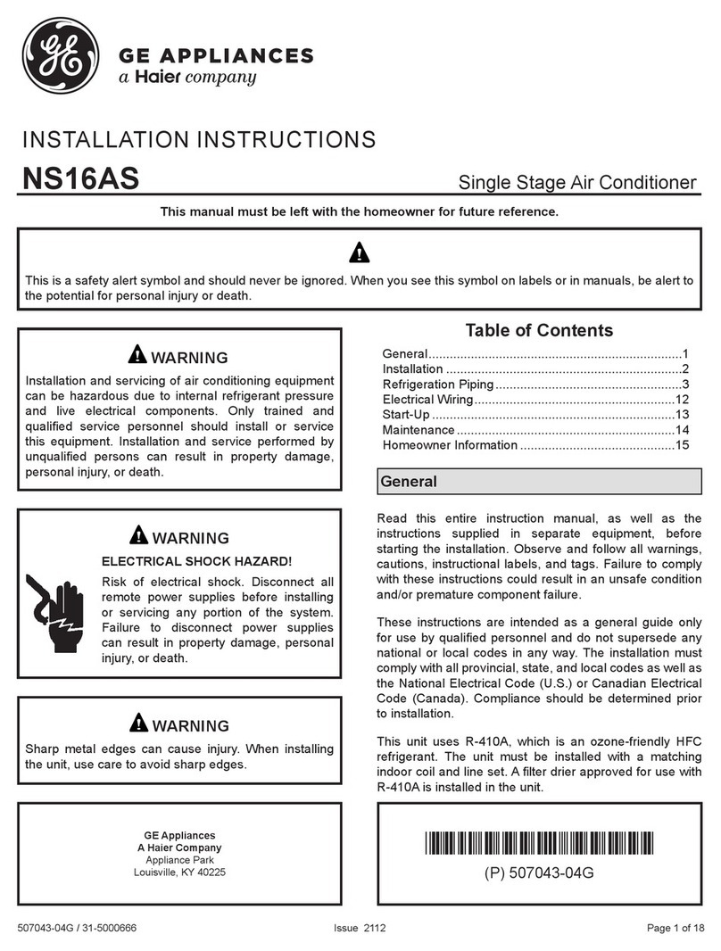 Haier GE NS16AS User manual Haier GE NS16AS User manual