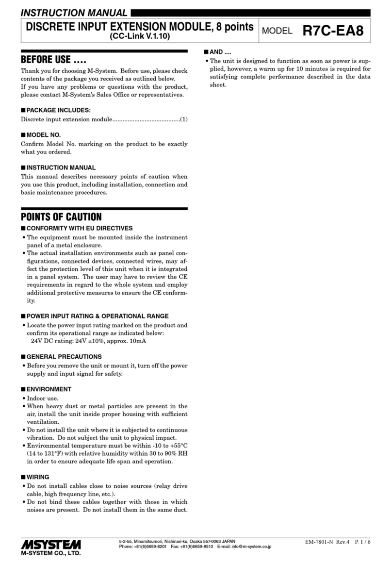 M-system R7C-EA8 User manual