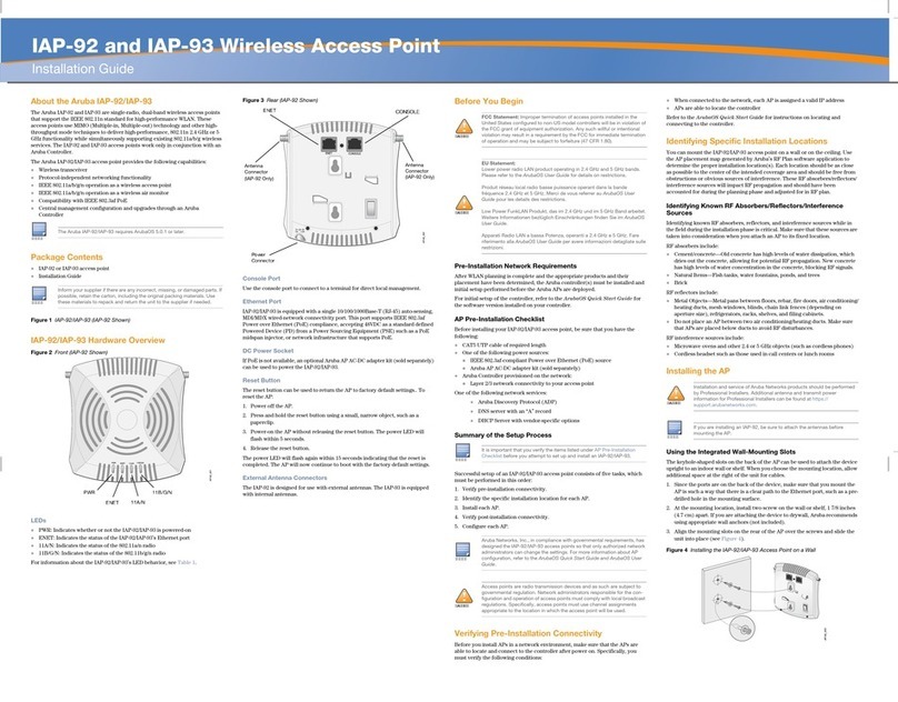 Aruba Networks IAP-93 installation guide