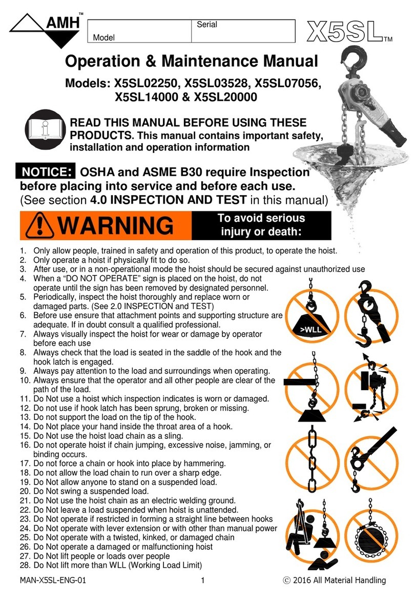 AMH X5SL02250 manual