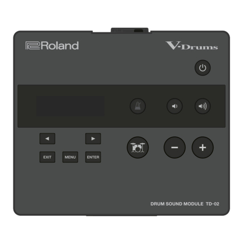 Roland V-Drums TD-02 User manual