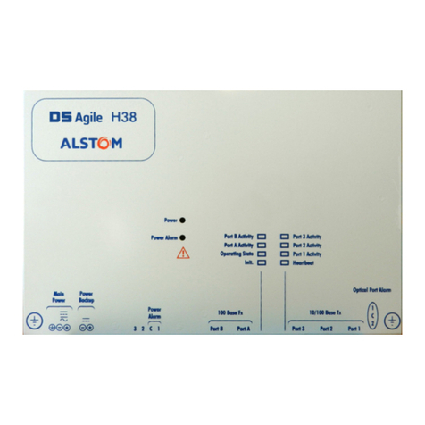 Alstom DS Agile H38 Series Installation and operating instructions