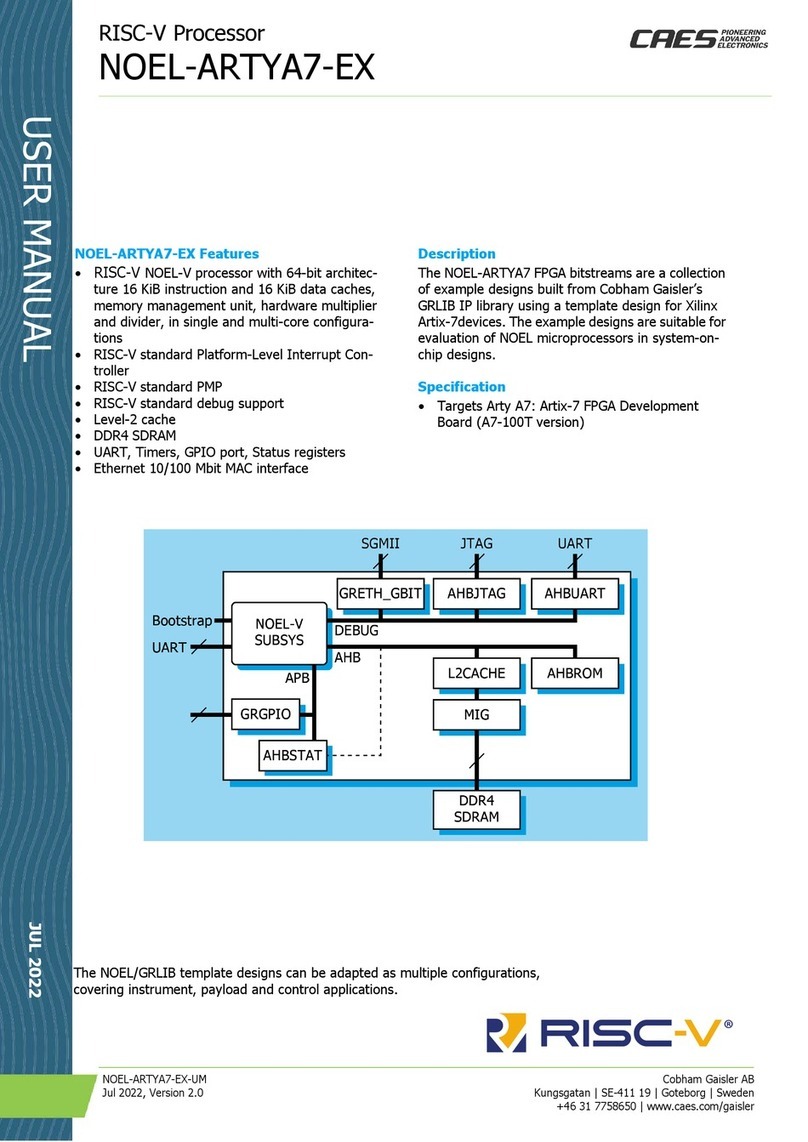 CAES RISC-V NOEL-ARTYA7-EX User manual