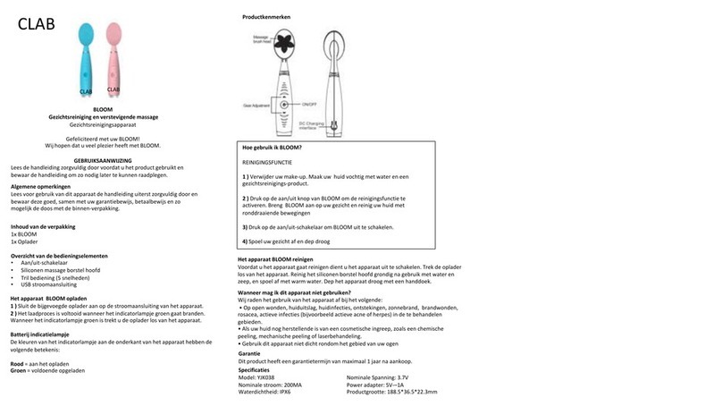 CLAB BLOOM manual