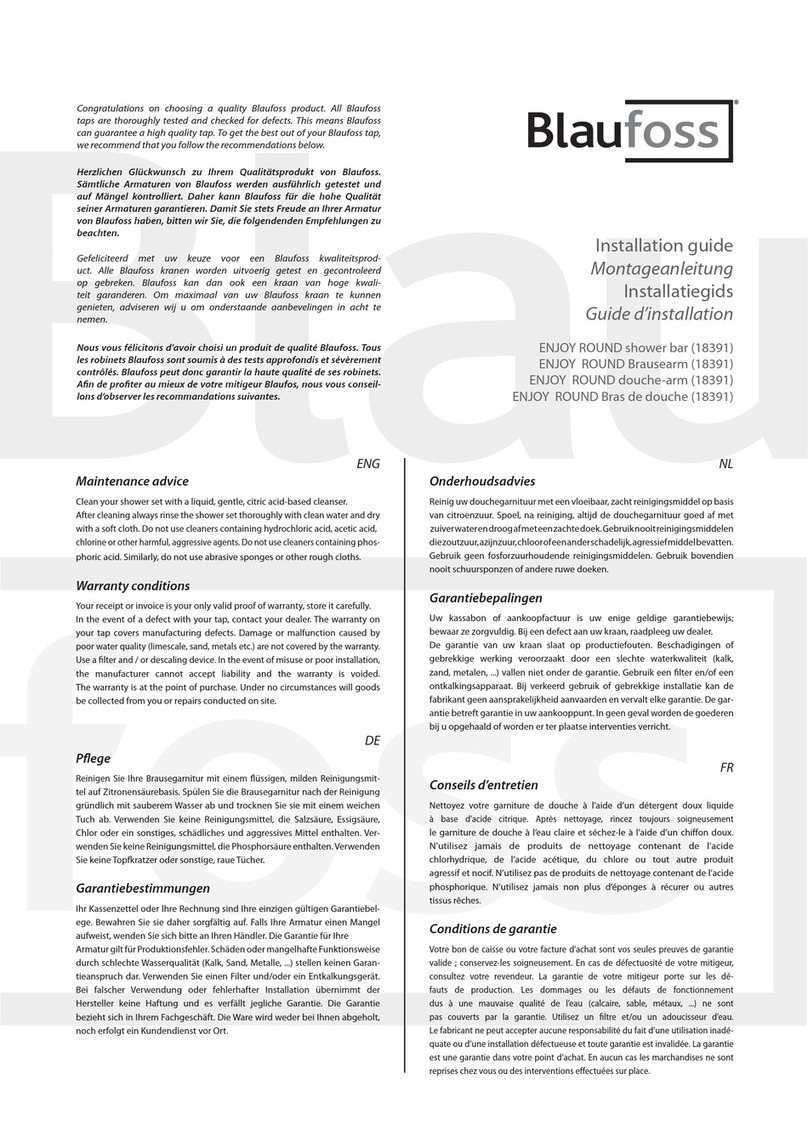 Blaufoss ENJOY ROUND 18391 User manual