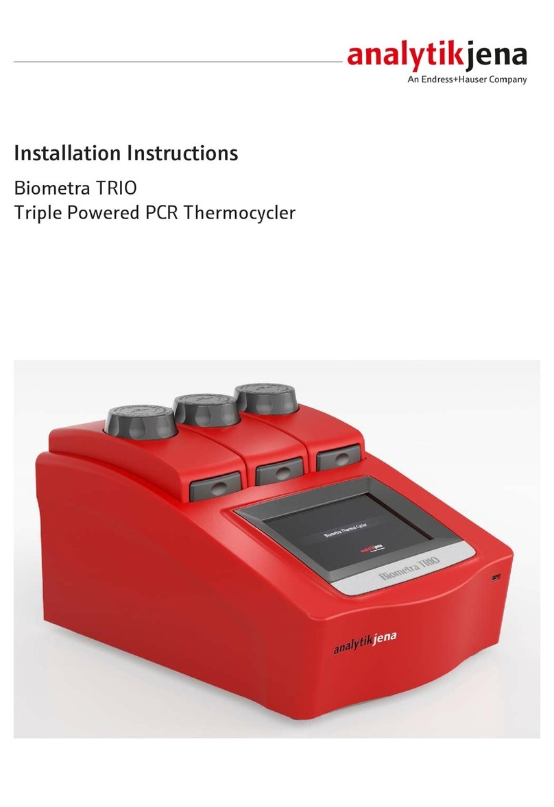 Endress+Hauser Analytik Jena Biometra TRIO installation instructions