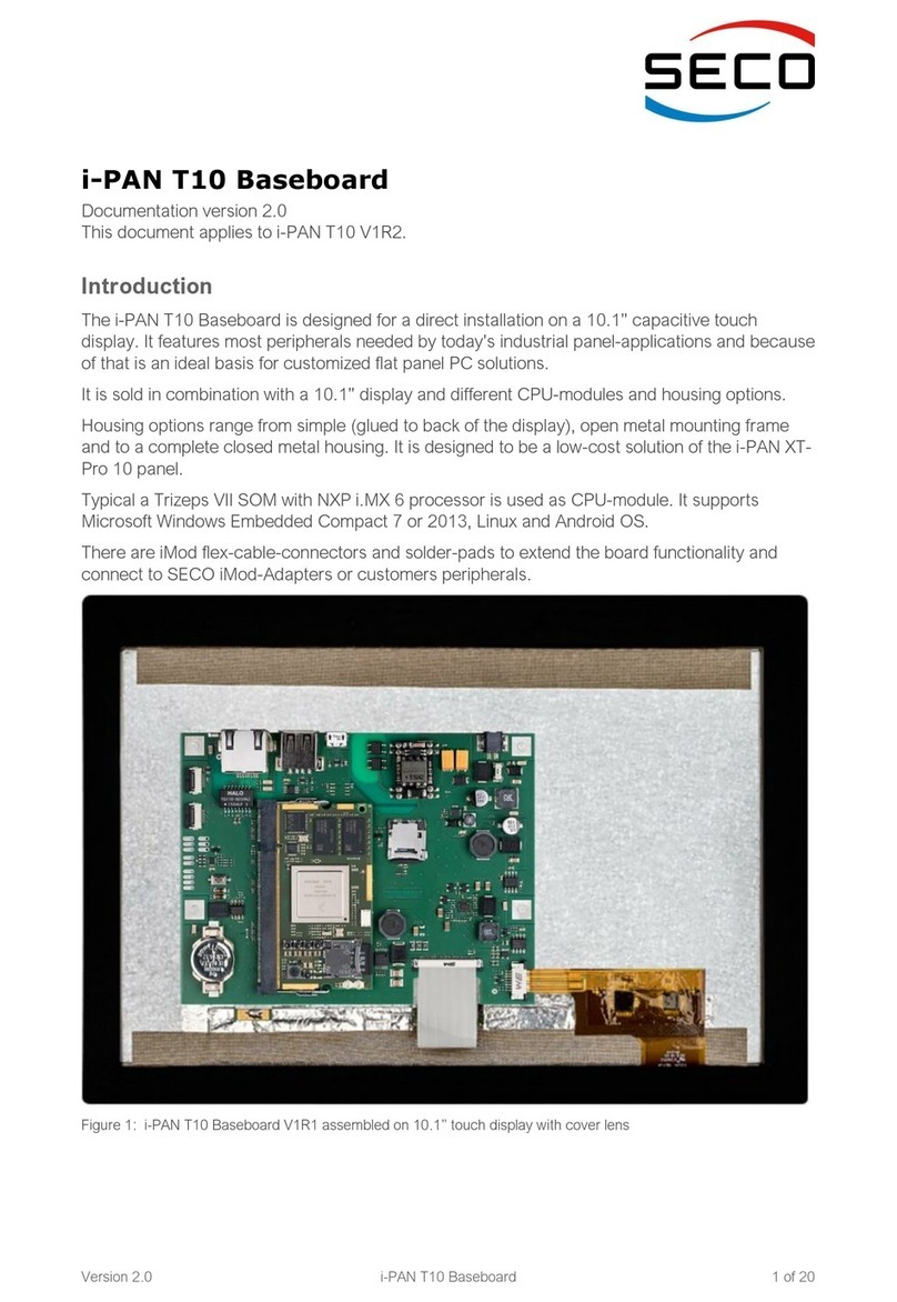 Seco i-PAN T10 Baseboard User manual