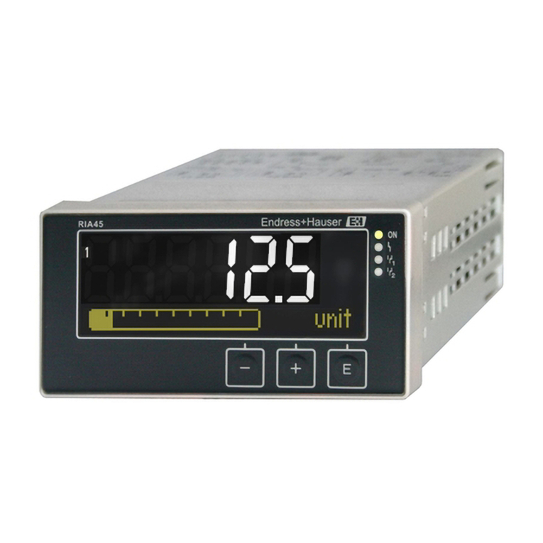 Endress+Hauser ria45 Brief operating instructions
