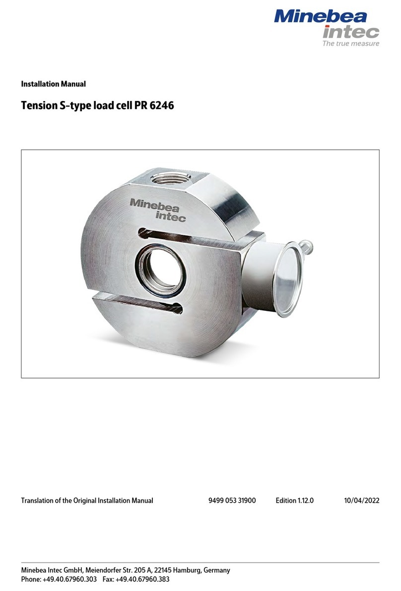 Minebea Intec PR 6246/12 installation manual