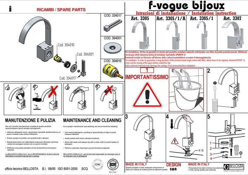 BELLOSTA F-Vogue Bijoux 3305 User manual