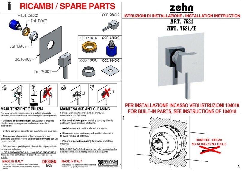 BELLOSTA Zehn 7521 User manual