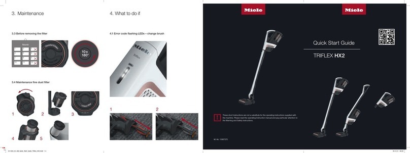 Miele Triflex HX2 quick start guide