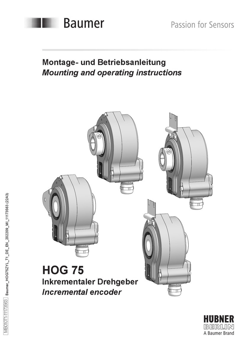 Baumer Hübner HOG 75 Mounting and operating instructions