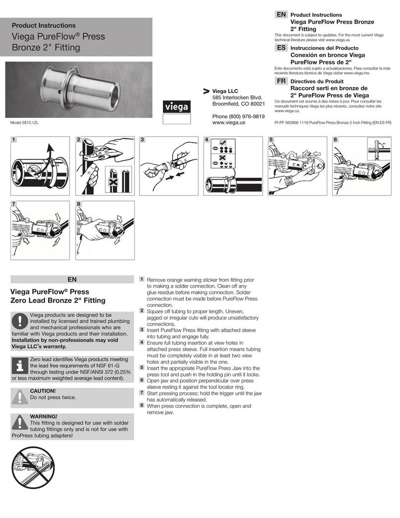 Viega PureFlow Press Zero Lead Product instructions