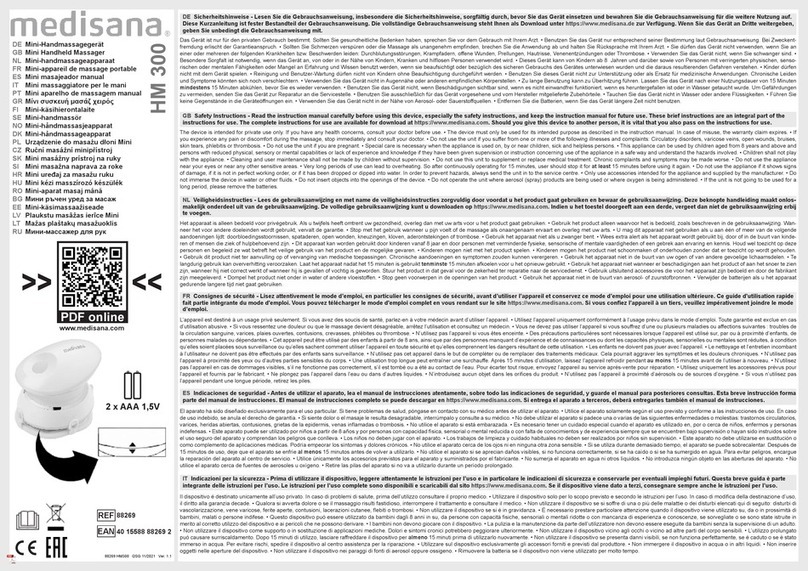 Medisana HM 300 User manual