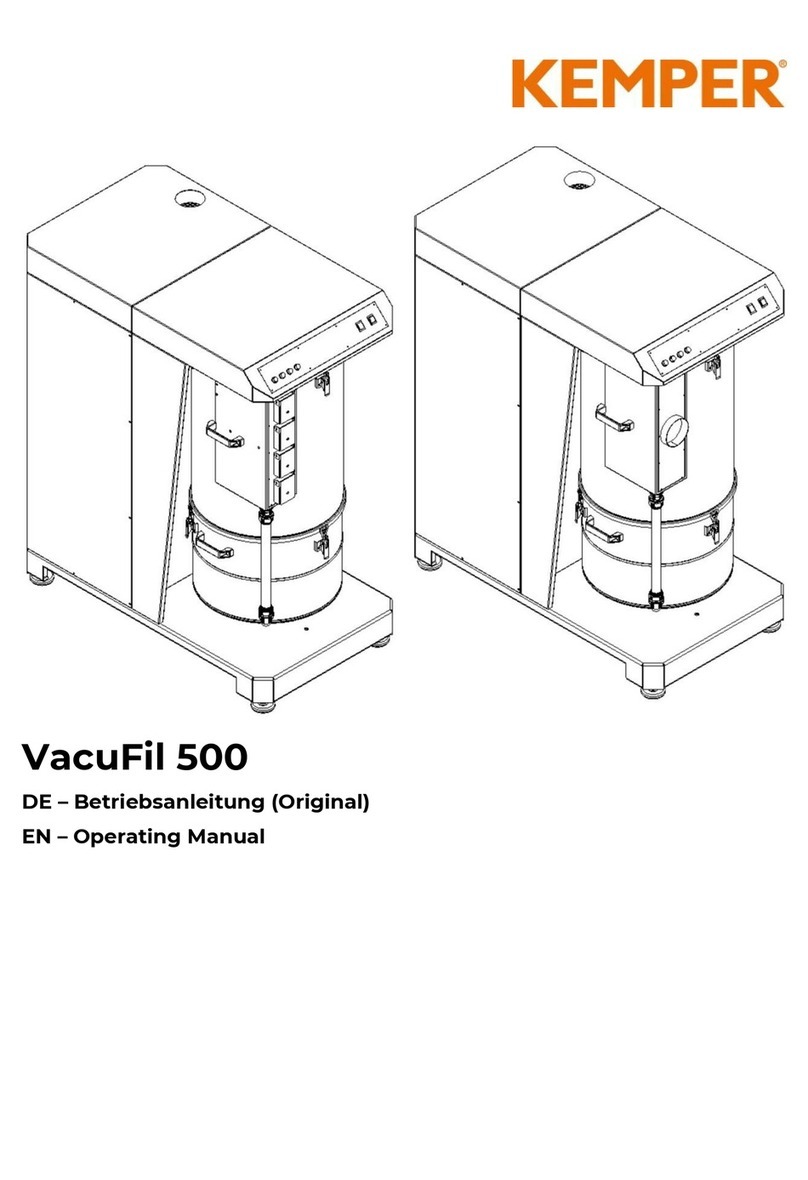 Kemper VacuFil 500 operating manual Kemper VacuFil 500 operating manual