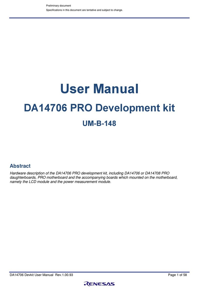Renesas DA14706 PRO User manual