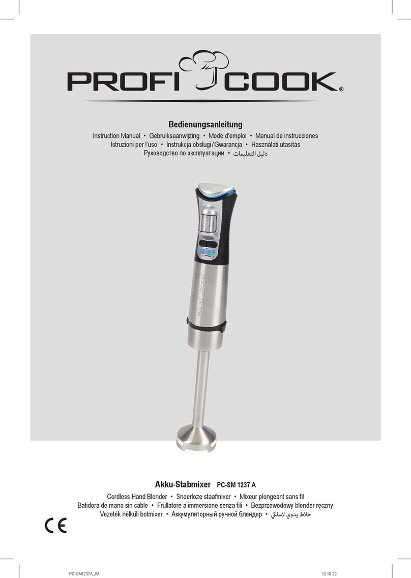 Proficook PC-SM 1237 A instruction manual