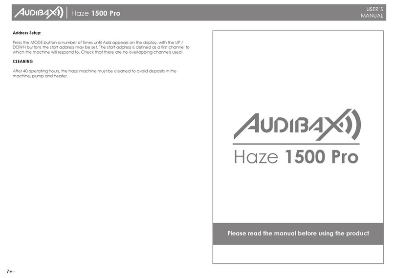 Audibax Haze 1500 Pro user manual