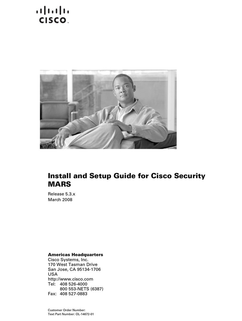 Cisco MARS Install and Setup Guide