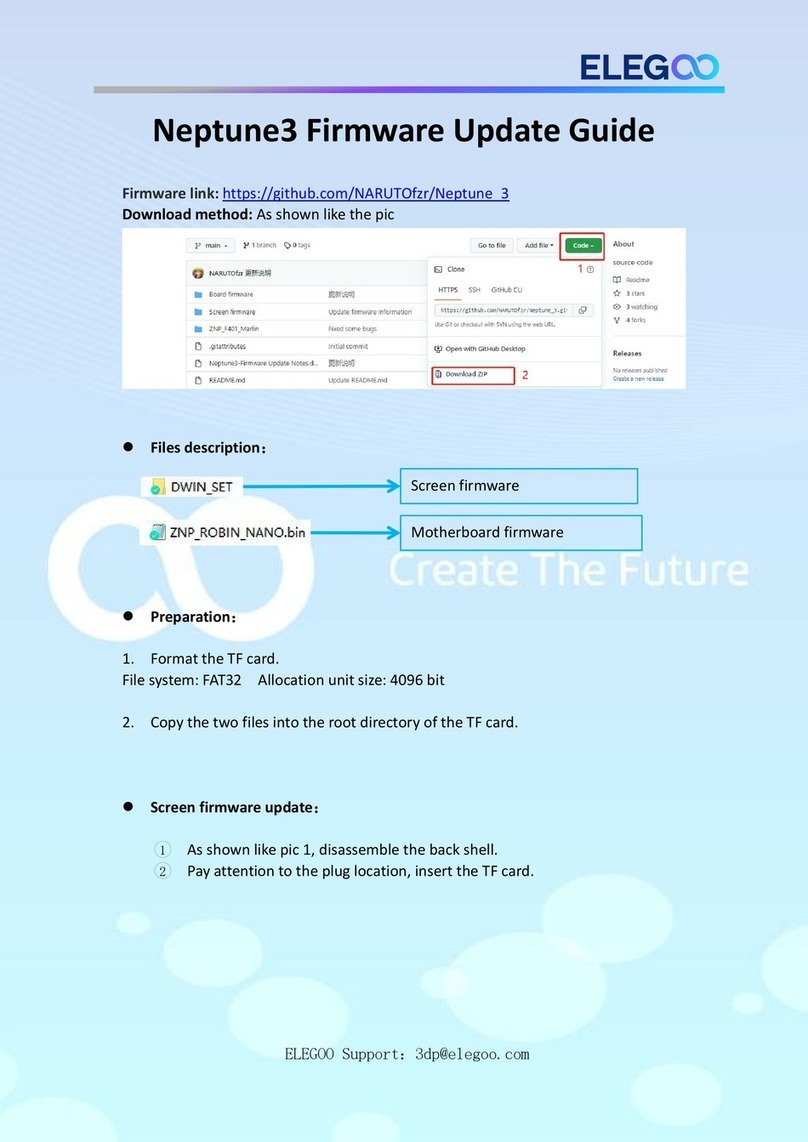 Elegoo Neptune3 Firmware update guide
