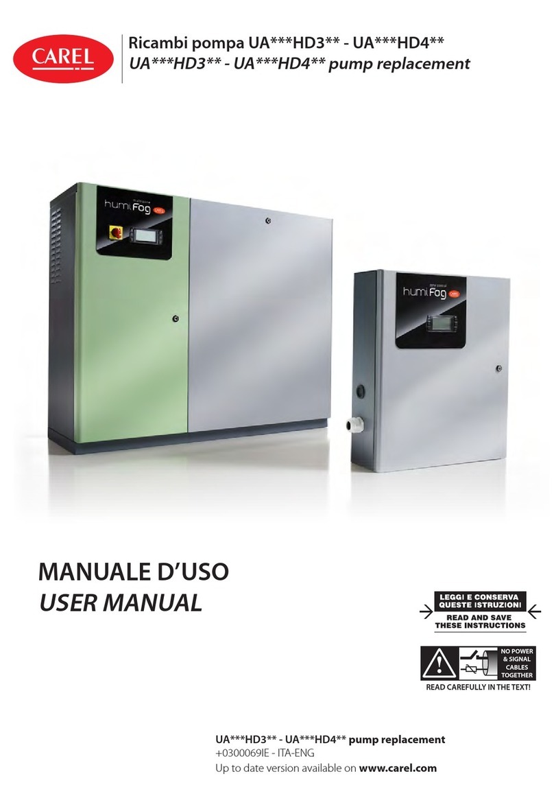 Carel UA HD3 Series User manual