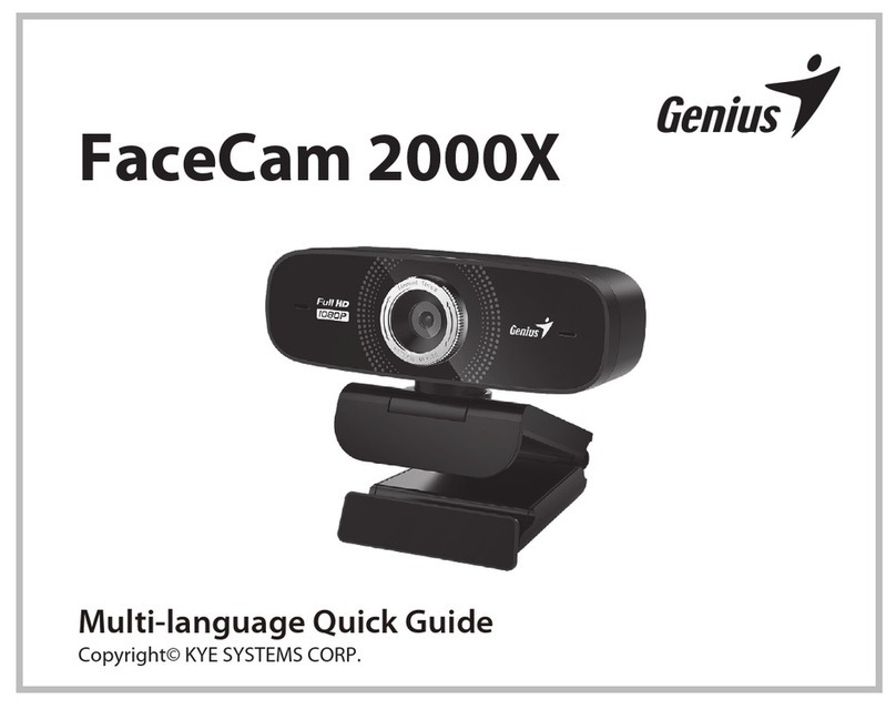Genius FaceCam 2000X User manual Genius FaceCam 2000X User manual