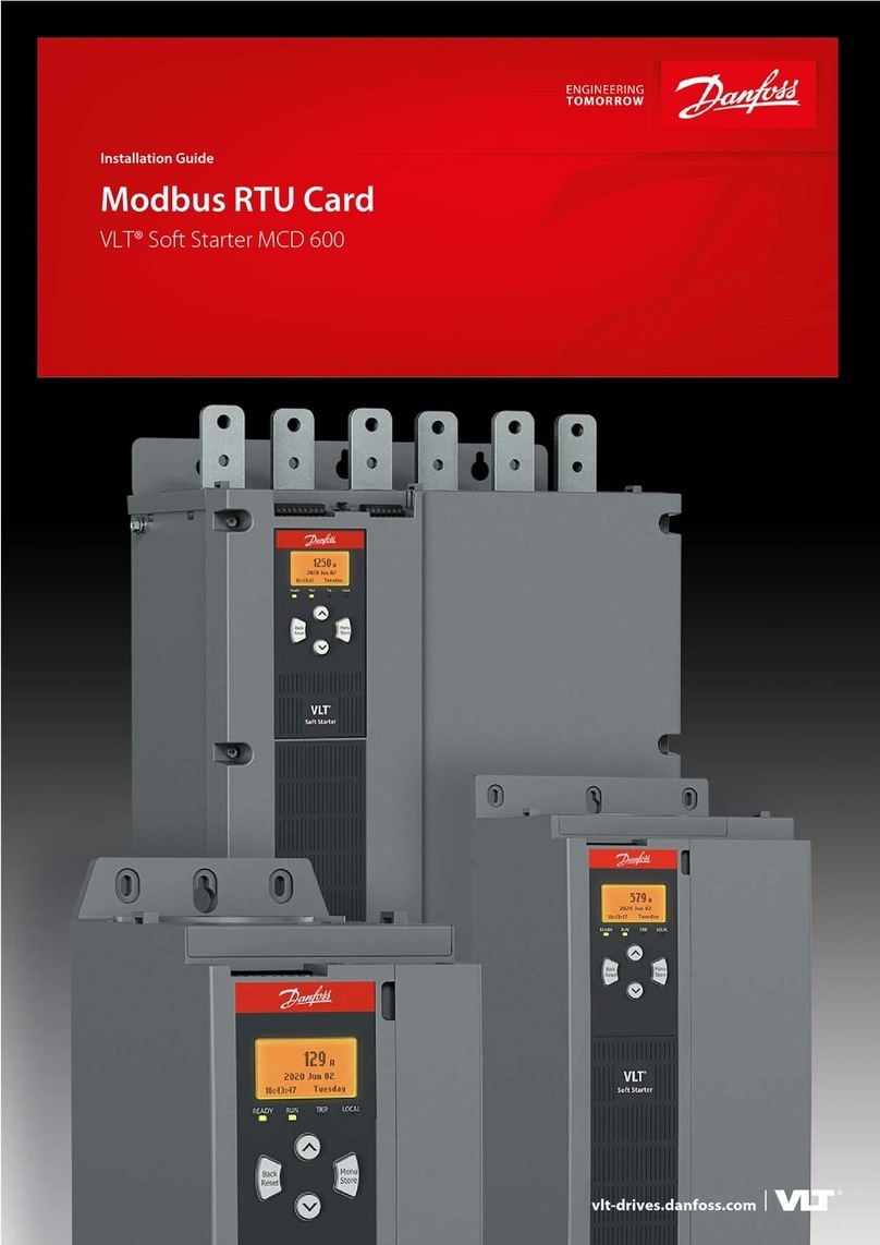 Danfoss VLT Soft Starter MCD 600 User manual Danfoss VLT Soft Starter MCD 600 User manual