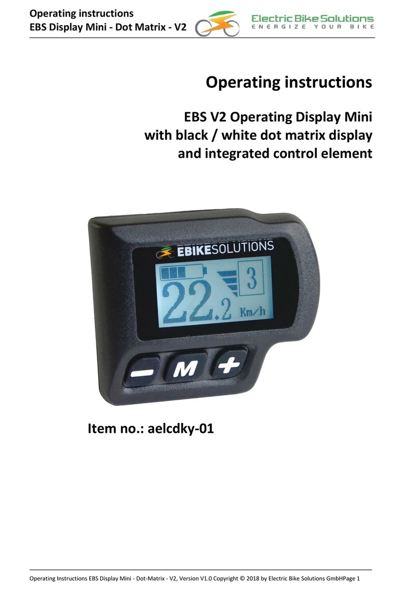 electric bike solutions EBS V2 operating instructions