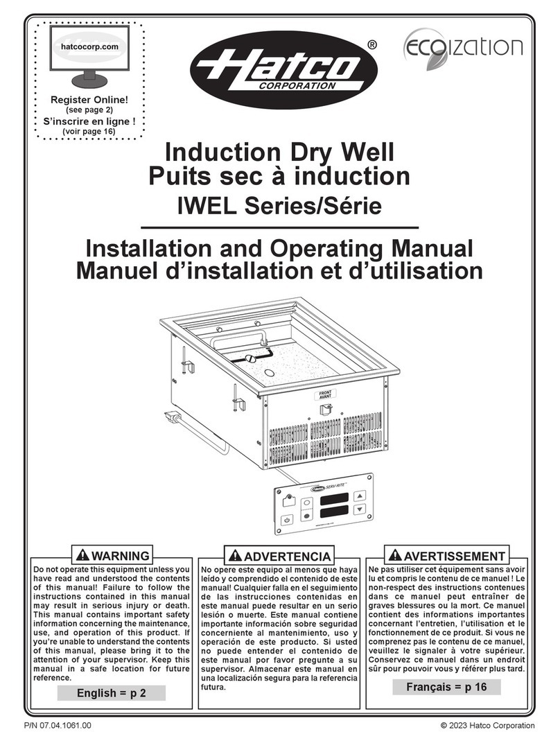 Hatco IWEL Series User manual