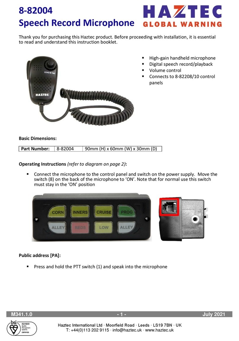 Haztec 8-82004 Instruction booklet