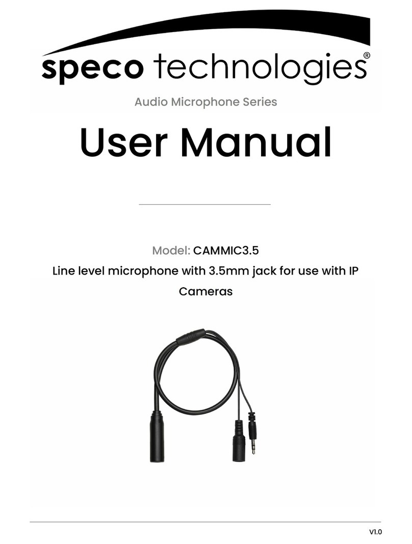 Speco CAMMIC3.5 User manual