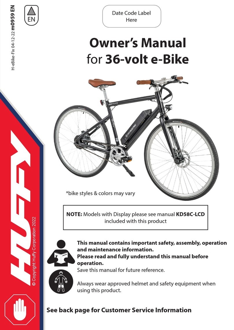 Huffy KD58C-LCD owner's manual