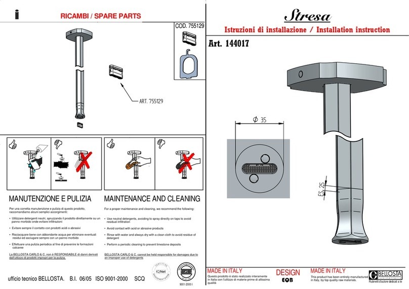 BELLOSTA Stresa 144017 Installation instruction BELLOSTA Stresa 144017 Installation instruction