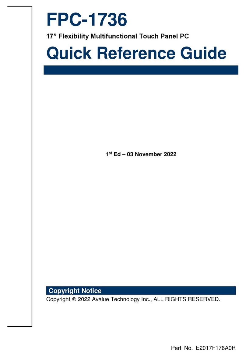 Avalue Technology FPC-1736 User manual