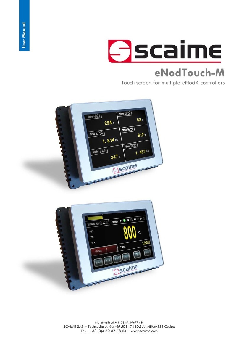 Scaime eNodTouch-M instruction manual