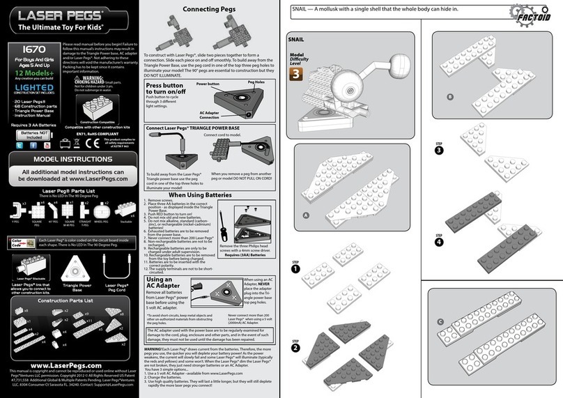 LaserPegs 1670 User manual