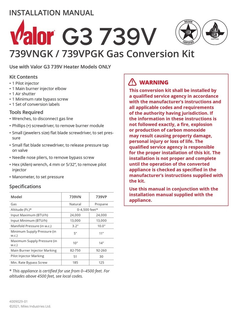 Valor Legend G3 User manual