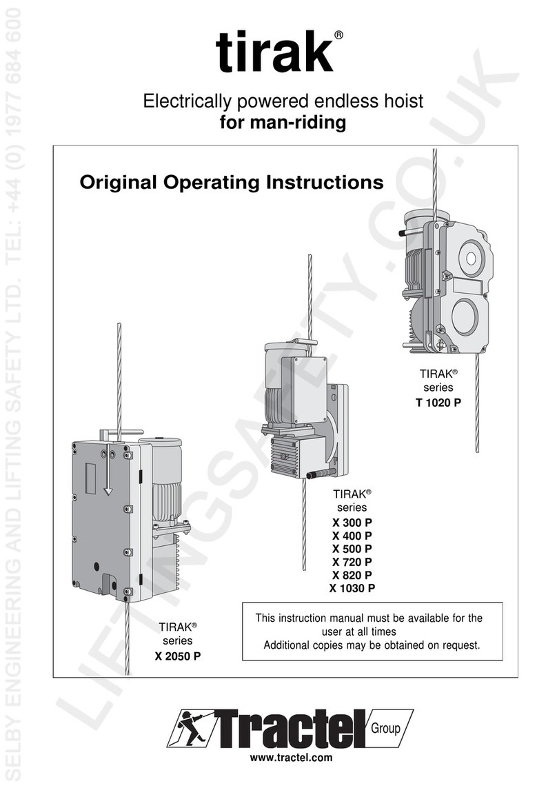 Tractel TIRAK T 1020 P Original operating instructions