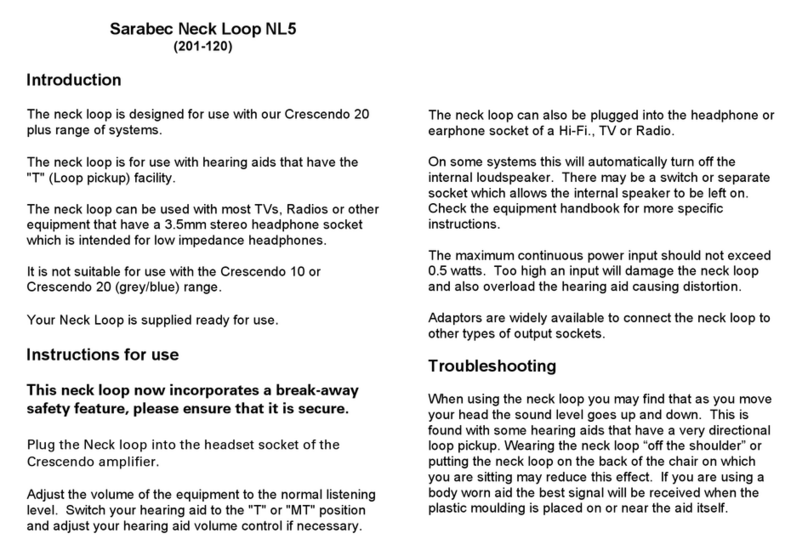 Sarabec Neck Loop NL5 quick start guide