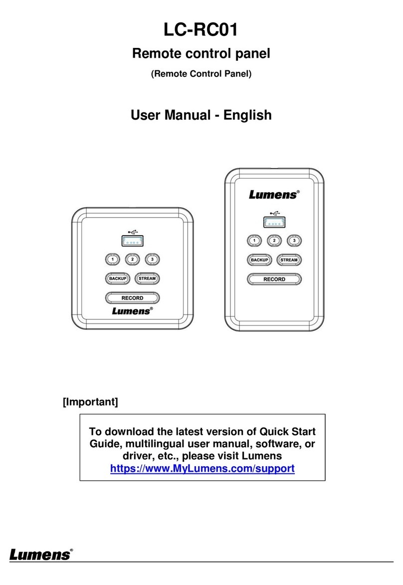 Lumens LC-RC01 user manual