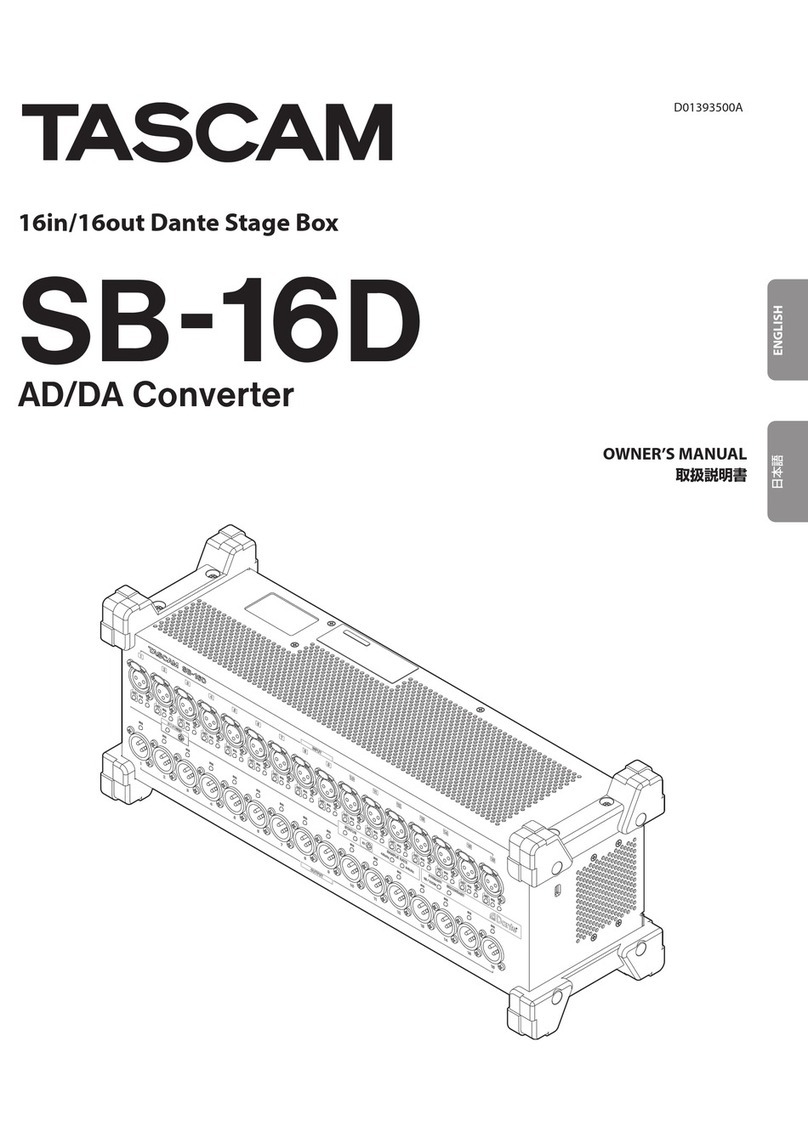 Tascam SB-16D owner's manual