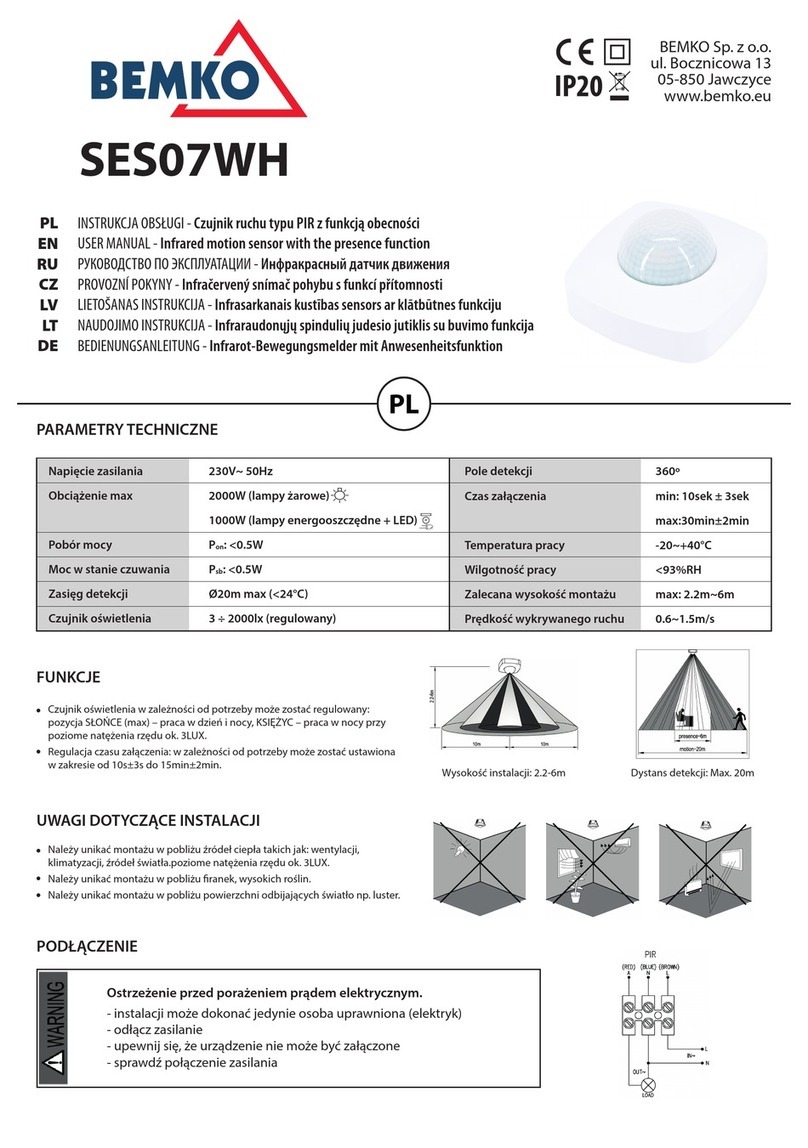 BEMKO SES07WH user manual