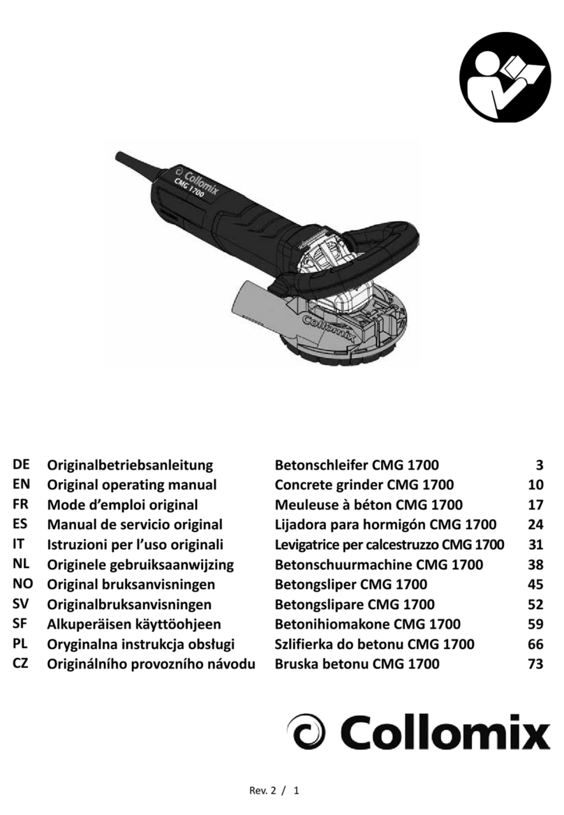 Collomix CMG 1700 Installation instructions