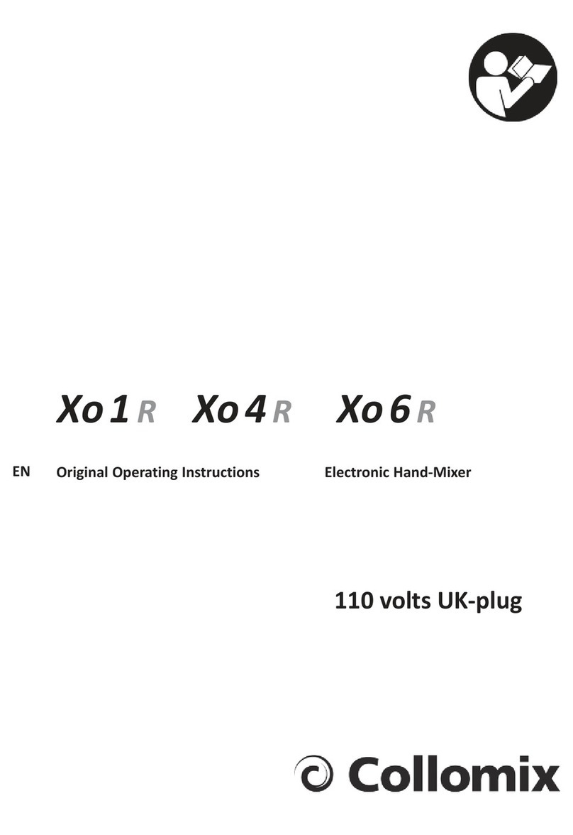 Collomix Xo 1 R Original operating instructions Collomix Xo 1 R Original operating instructions
