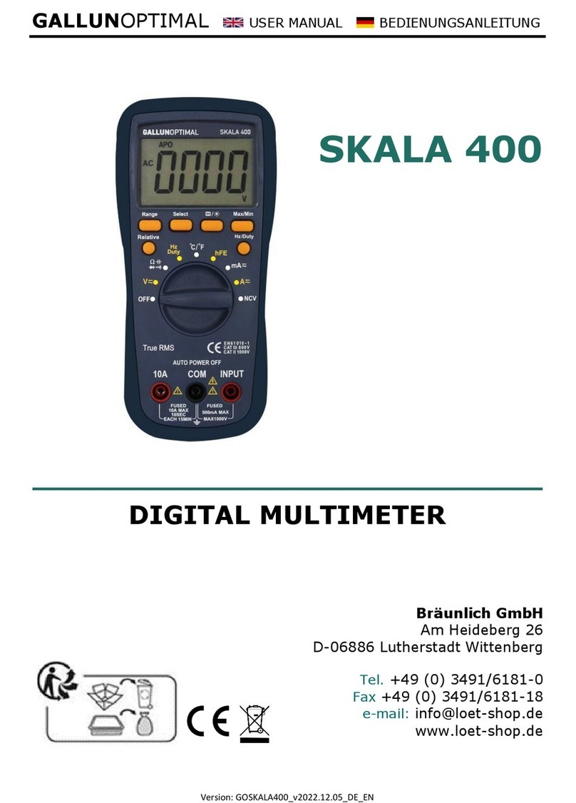 GALLUNOPTIMAL SKALA 400 user manual