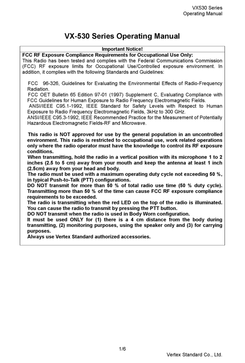 Vertex Standard VX-530 Series operating manual