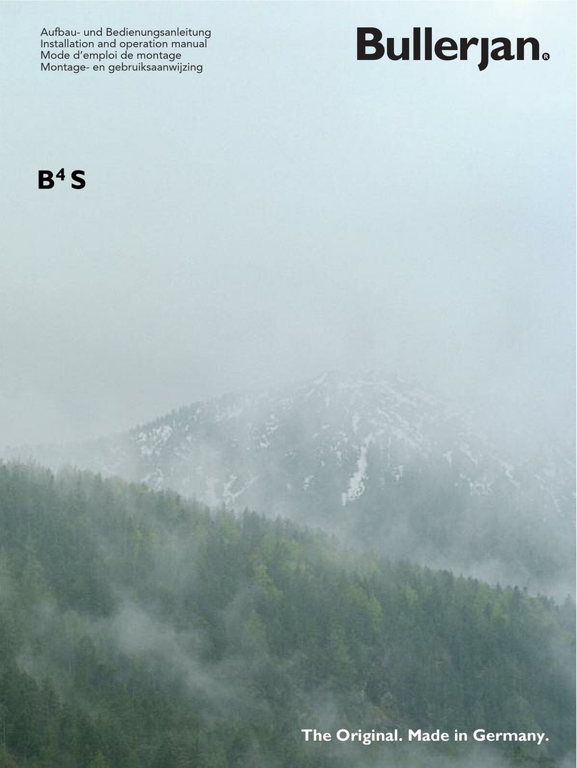 Bullerjan B4S Installation and operation manual