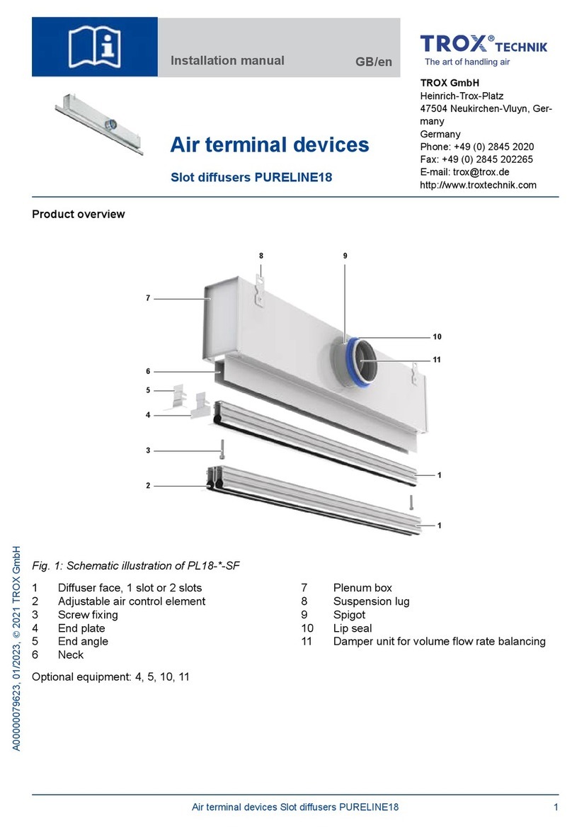 Trox Technik PURELINE18 User manual
